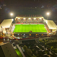 Buy canvas prints of Oakwell Under the Lights by Apollo Aerial Photography
