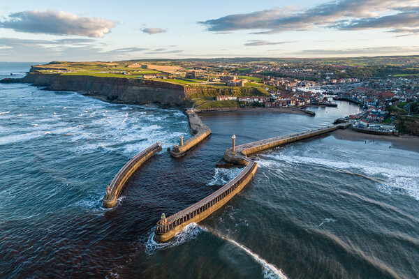 A View of Whitby Picture Board by Apollo Aerial Photography