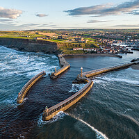 Buy canvas prints of A View of Whitby by Apollo Aerial Photography