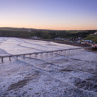 Buy canvas prints of Saltburn by the Sea Dawn by Apollo Aerial Photography