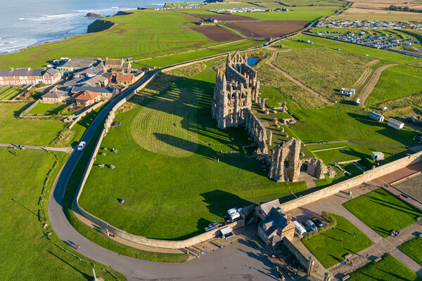 Whitby Abbey Picture Board by Apollo Aerial Photography