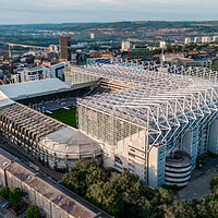 Buy canvas prints of St James Park Newcastle by Apollo Aerial Photography