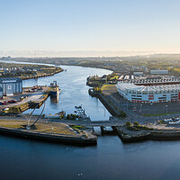 Buy canvas prints of The Riverside Panorama by Apollo Aerial Photography
