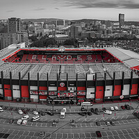 Buy canvas prints of Bramall Lane Red Pop by Apollo Aerial Photography