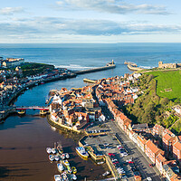 Buy canvas prints of Whitby view by Apollo Aerial Photography