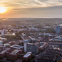 Buy canvas prints of Newcastle City Skyline by Apollo Aerial Photography