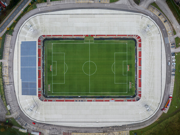Doncaster Rovers FC Picture Board by Apollo Aerial Photography