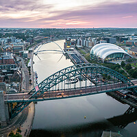 Buy canvas prints of Newcastle Bridges by Apollo Aerial Photography