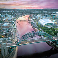 Buy canvas prints of Newcastle Bridges by Apollo Aerial Photography