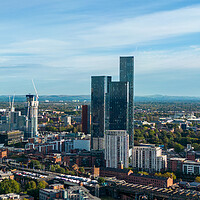 Buy canvas prints of Manchester Deansgate by Apollo Aerial Photography