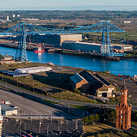 Buy canvas prints of Middlesbrough Transporter Bridge by Apollo Aerial Photography