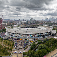 Buy canvas prints of West Ham Olympic Stadium by Apollo Aerial Photography
