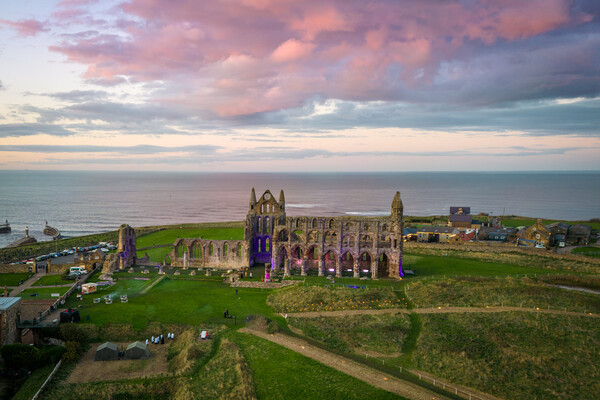 Whitby Abbey Picture Board by Apollo Aerial Photography