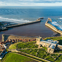 Buy canvas prints of Church of St Marys Whitby by Apollo Aerial Photography