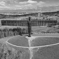Buy canvas prints of Angel of the North by Apollo Aerial Photography