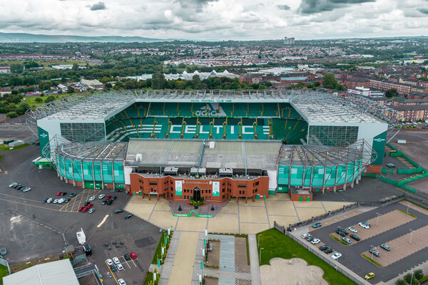 Celtic Park Picture Board by Apollo Aerial Photography