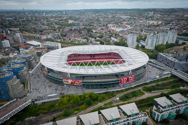 Emirates Stadium Picture Board by Apollo Aerial Photography