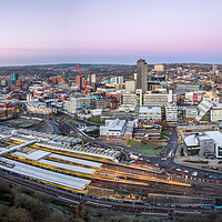 Buy canvas prints of Sheffield skyline Panorama by Apollo Aerial Photography