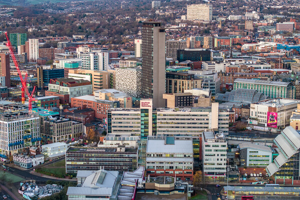Sheffield Highrises  Picture Board by Apollo Aerial Photography