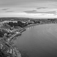 Buy canvas prints of Scarborough Black and White by Apollo Aerial Photography