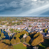Buy canvas prints of Knaresborough Aerial View by Apollo Aerial Photography