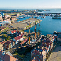 Buy canvas prints of HMS Trincomalee by Apollo Aerial Photography