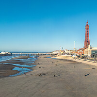 Buy canvas prints of Blackpool Beach by Apollo Aerial Photography