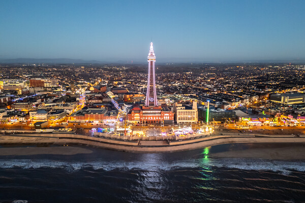 The Heart of Blackpool Picture Board by Apollo Aerial Photography