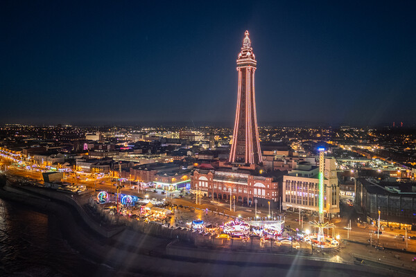 Blackpool Promenade Picture Board by Apollo Aerial Photography