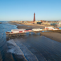 Buy canvas prints of Blackpool Beach by Apollo Aerial Photography