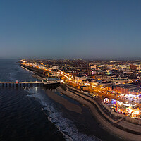 Buy canvas prints of Blackpool after Dark by Apollo Aerial Photography