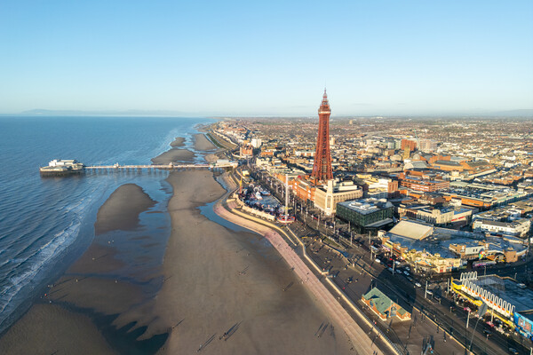 Blackpool North Pier and Tower Picture Board by Apollo Aerial Photography