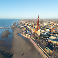Buy canvas prints of Blackpool North Pier and Tower by Apollo Aerial Photography