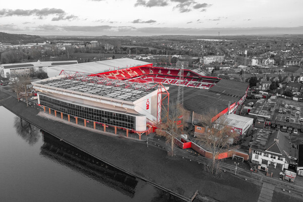 Nottingham Forest FC Picture Board by Apollo Aerial Photography