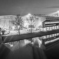 Buy canvas prints of The City Ground BW by Apollo Aerial Photography
