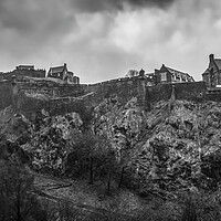 Buy canvas prints of Edinburgh Castle Panorama by Apollo Aerial Photography
