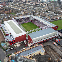 Buy canvas prints of Tynecastle Stadium by Apollo Aerial Photography