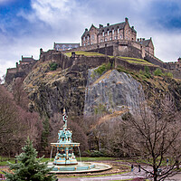 Buy canvas prints of Edinburgh Castle by Apollo Aerial Photography