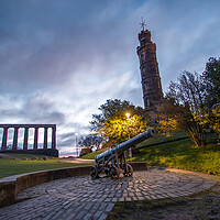 Buy canvas prints of Calton Hill Monuments by Apollo Aerial Photography
