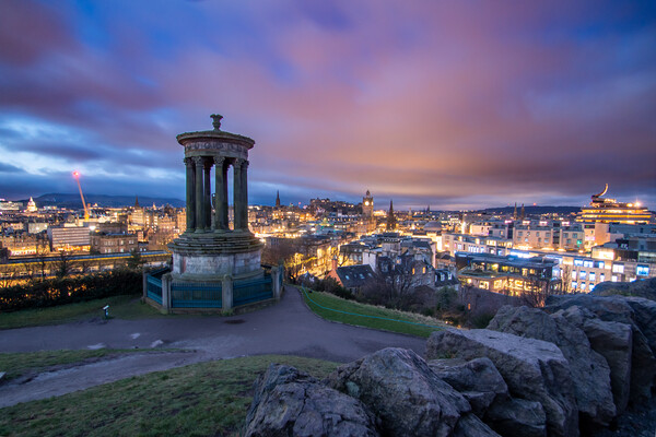 Edinburgh from Calton Hill Picture Board by Apollo Aerial Photography