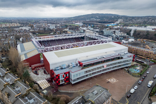 Tynecastle Stadium Picture Board by Apollo Aerial Photography
