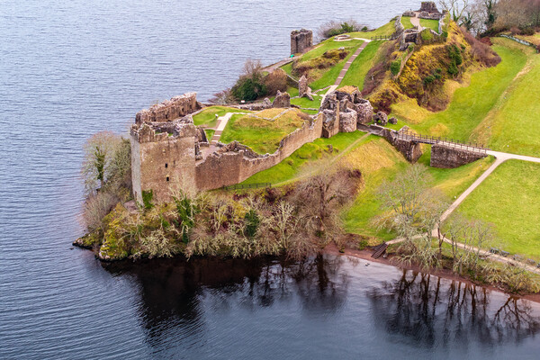 Urquhart Castle Picture Board by Apollo Aerial Photography