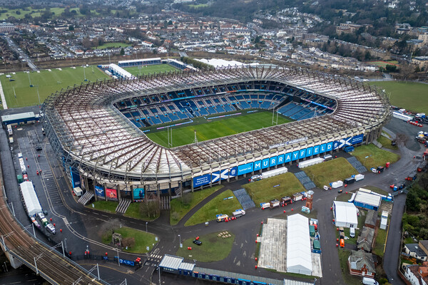 Murrayfield Stadium Picture Board by Apollo Aerial Photography