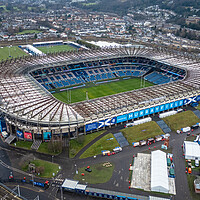 Buy canvas prints of Murrayfield Stadium by Apollo Aerial Photography