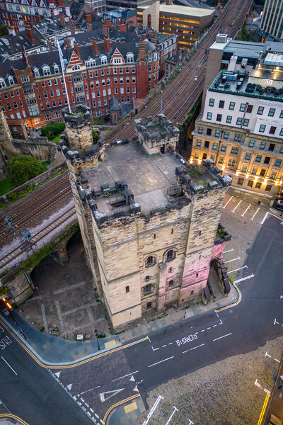 Castle Keep Newcastle Picture Board by Apollo Aerial Photography