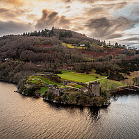 Buy canvas prints of Urquhart Castle by Apollo Aerial Photography