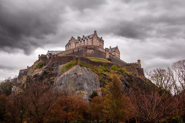 Edinburgh Castle Picture Board by Apollo Aerial Photography