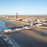 Buy canvas prints of Blackpools Promenade by Apollo Aerial Photography