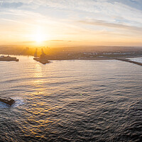 Buy canvas prints of Roker Sunset by Apollo Aerial Photography