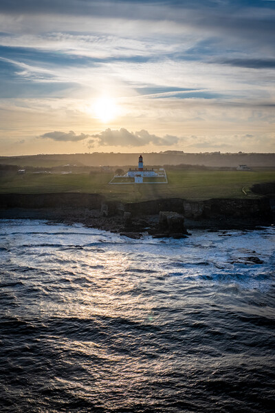 Souter Lighthouse Picture Board by Apollo Aerial Photography